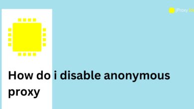 how do i disable anonymous proxy